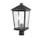 Z-Lite Beacon 2 Light Outdoor Post Mount Fixture, Oil Rubbed Bronze & Clear Beveled 568PHBR-ORB - alternate 3